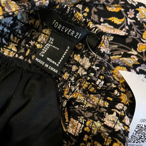 Crochet woven and floral maxi dress Small forever 21 - Picture 12 of 12